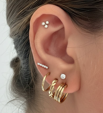 Old Money 3-Ridge Hoops