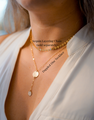 Dappled Disc Necklace (The Seth Necklace)