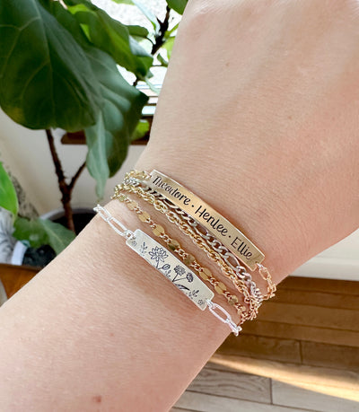 Personalized Bar Bracelet
