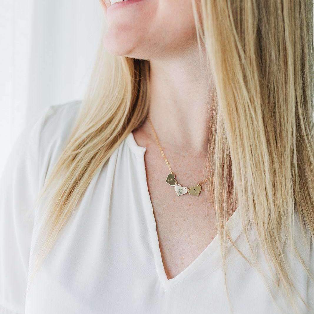 Words By Heart:Dainty Heart Necklace:Asheville, NC